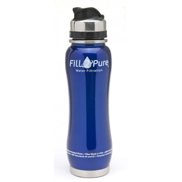 New Fill 2 pure water filtration systems stainless water bottle with f