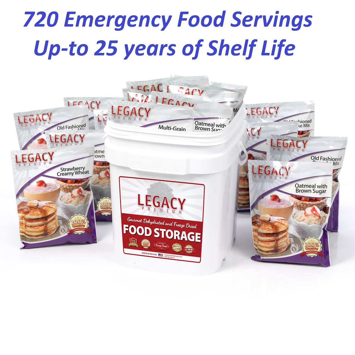 Low-cost emergency food storage